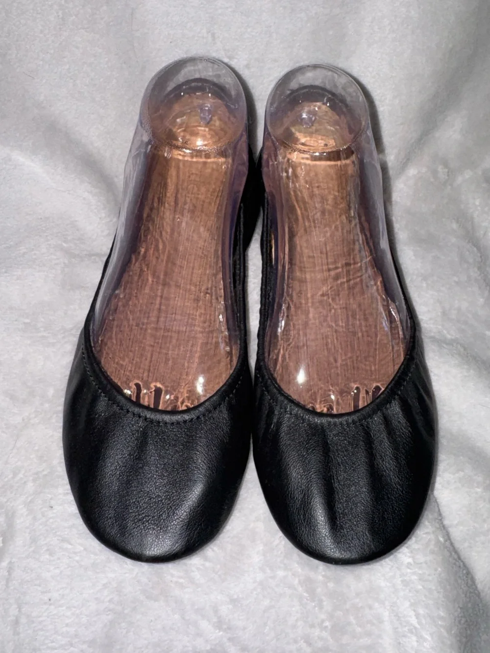 Tieks Black Leather Ballet Flats